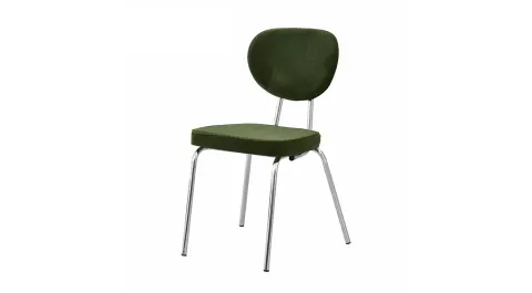 Damla Khaki Nickel Chair