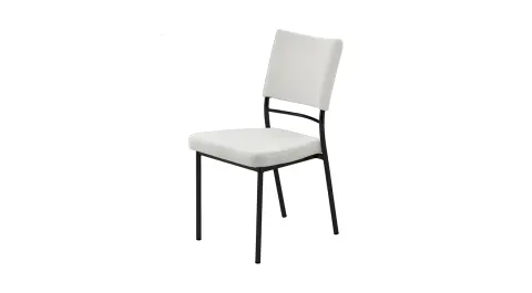 Silk White Black Chair