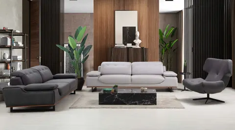 Zeil Beded Sofa Set