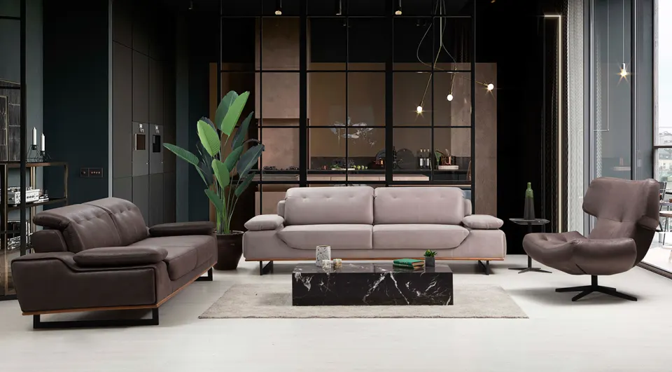 Zeil Beded Sofa Set 3