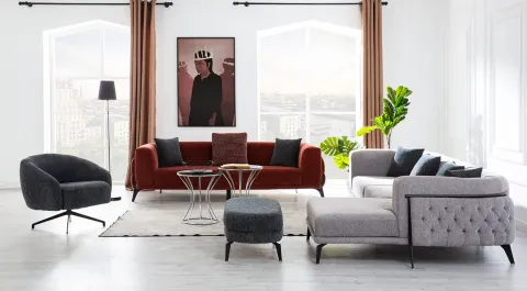 Asel Corner Sofa Set