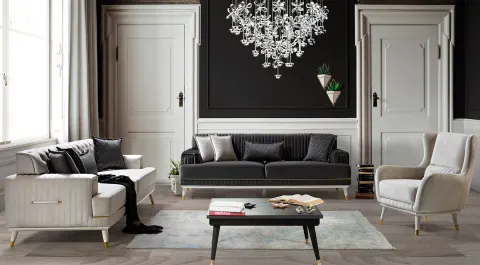 Gold Sofa Set