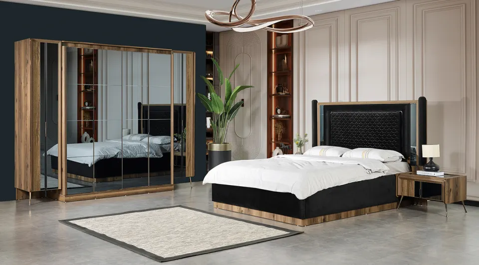 Retro 6 Door Bedroom Set