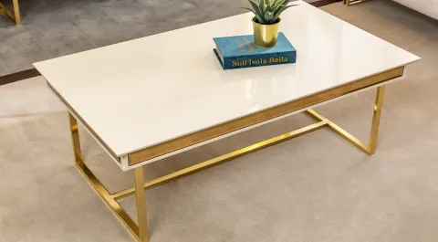 Solo Gold Metal Leg Coffee Table
