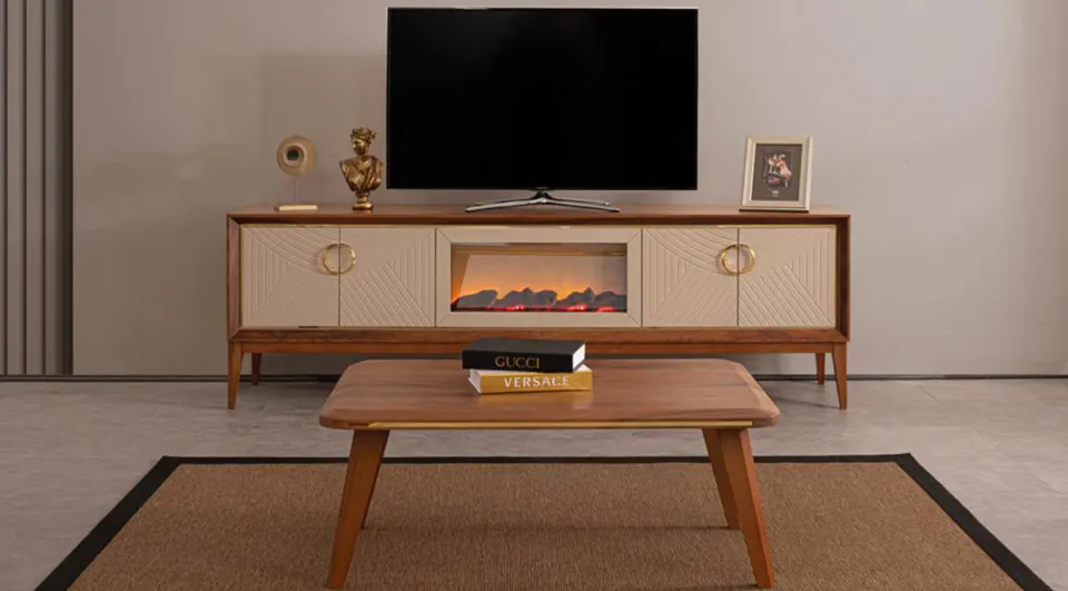 Nisa Walnut Tv Unit