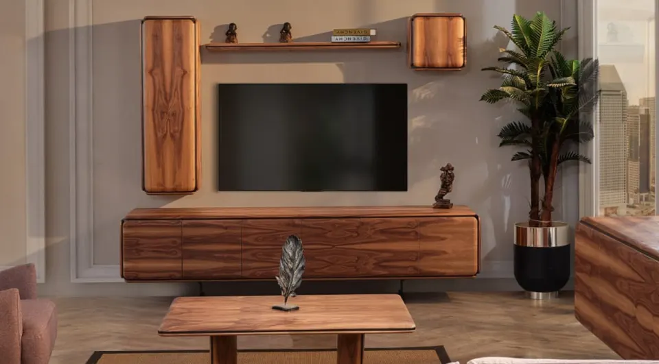Hema Plus Walnut TV Unit