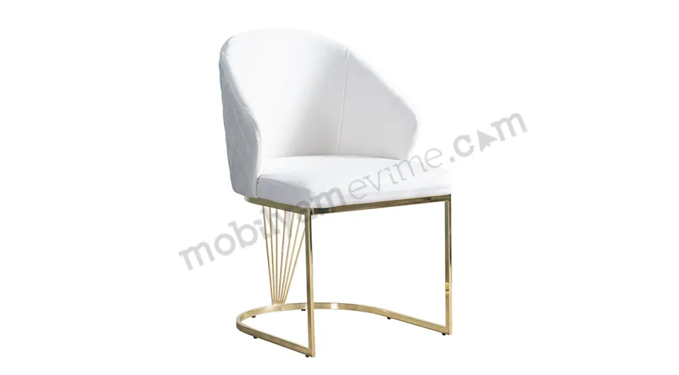 Mirac Gold Metal Leg Chair