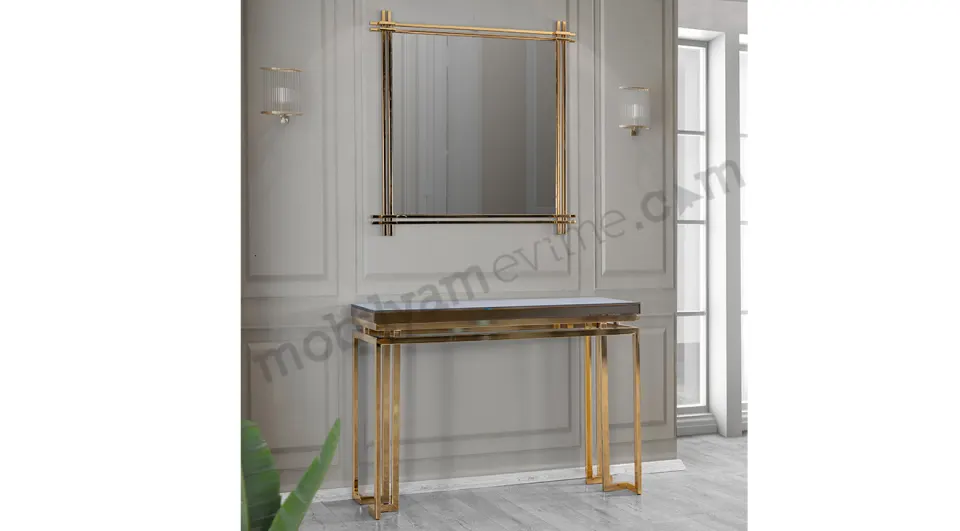 Emazel Gold Metal Leg Dresuar