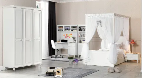 Angel White Young Room Set