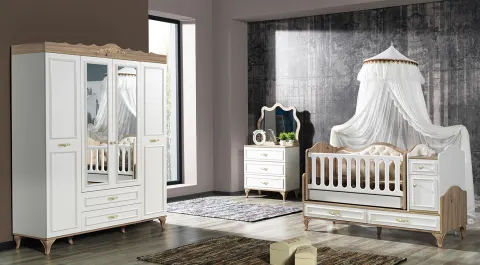 White Country Baby Room Set