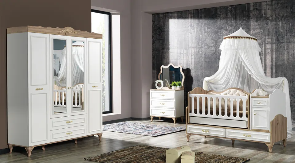 White Country Baby Room Set