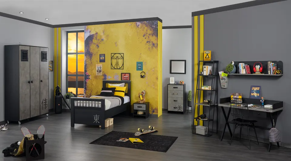 Darkside 3 Doors Young Room Set