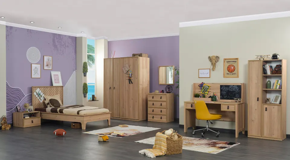 Flora 3 Doors Young Room Set