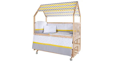 Lemon Annes Side Crib with Wheels