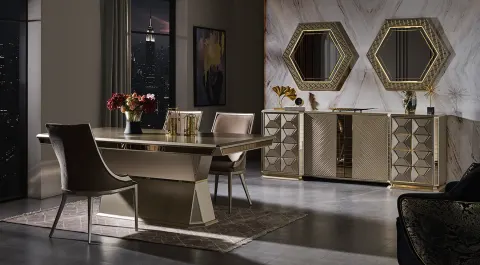 Prada Luxury Dining Room Set