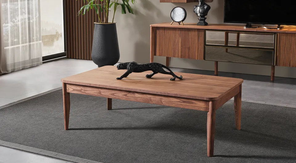 Antique Wooden Leg Coffee Table