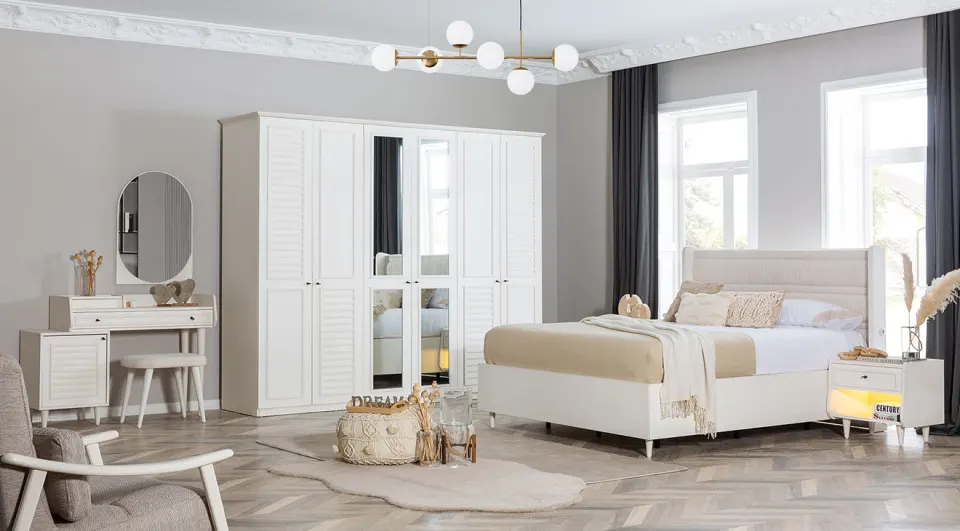Agra 6 Door Bedroom Set