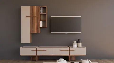 Gabon Wooden Leg Tv Unit