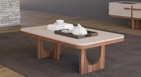 Gabon Wooden Leg Coffee Table