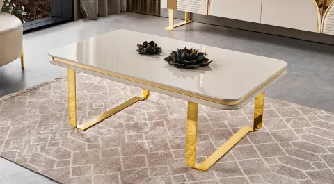 Imaj Gold Metal Leg Coffee Table