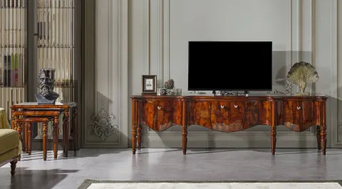 Crown Walnut Tv Unit