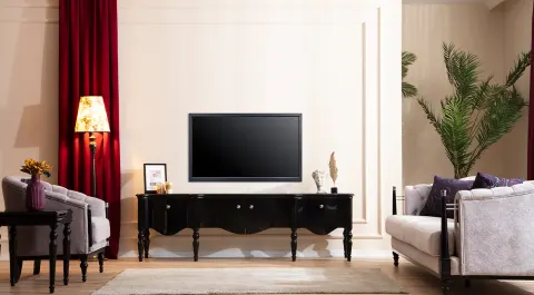 Crown Black Tv Unit
