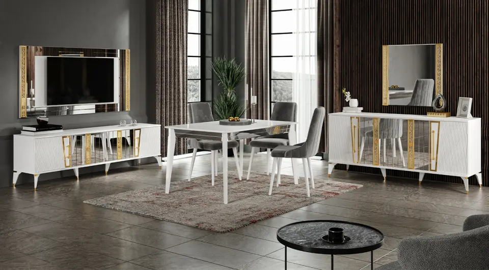 Bostanci Moonstone Dining Room Set
