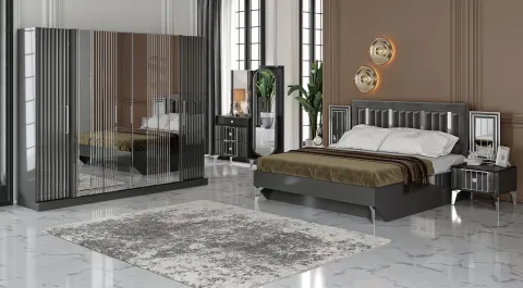 Florya Anthracite Bedroom Set