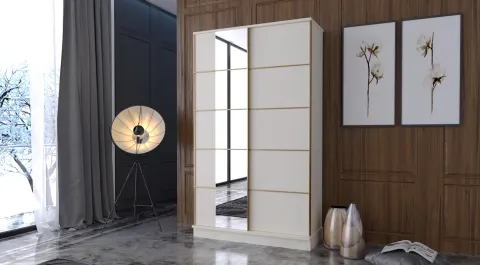 İstinye Gold Sliding Door Cabinet