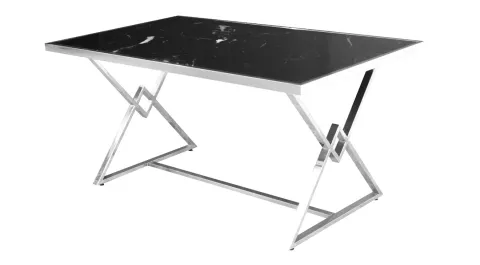 Loft Silver Metal Leg Table