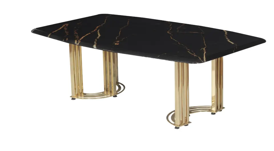 Olivia Gold Metal Leg Table
