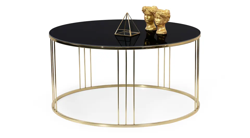 Alfa Gold Metal Leg Center Table