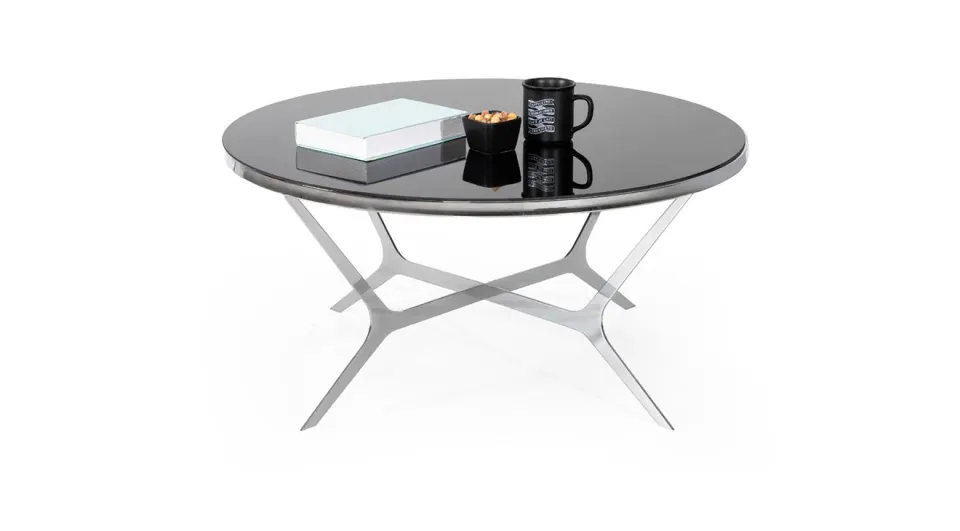 Asos Silver Metal Leg Coffee Table