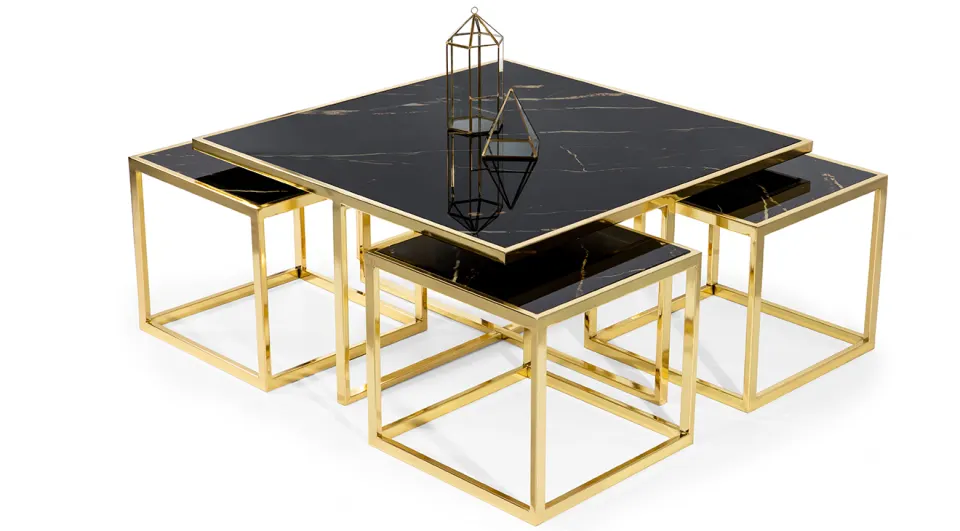 Class Gold Metal Leg Coffee Table