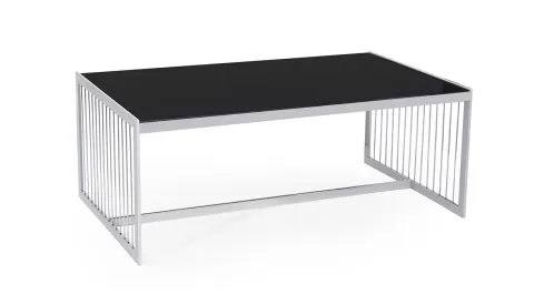Milas Silver Metal Leg Center Table