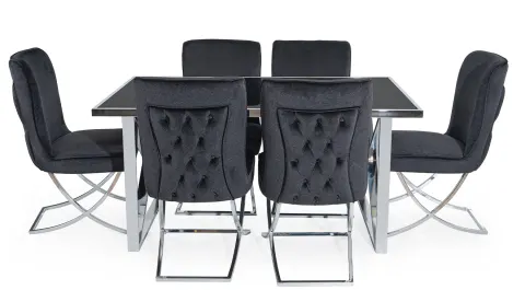 X Zen Silver Metal Leg Table