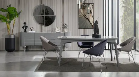 Karya Gray Dining Room Set