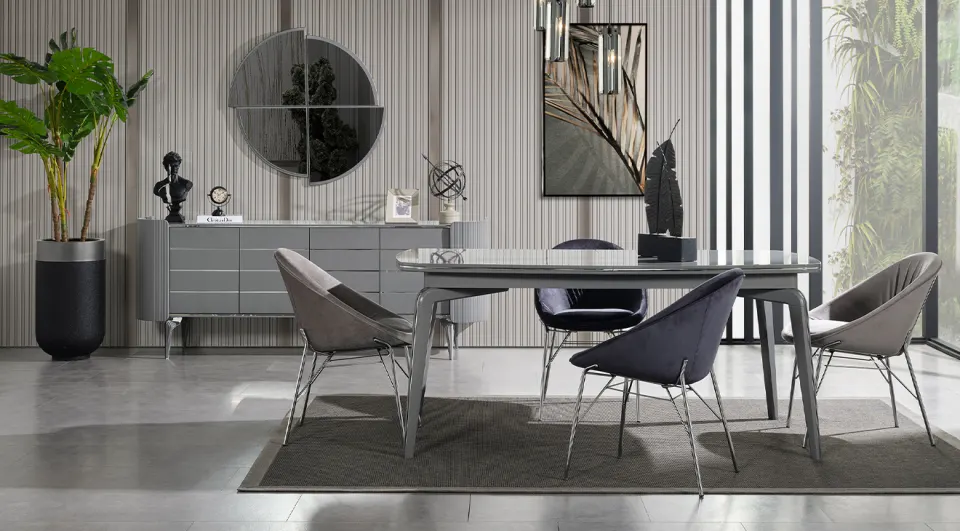 Karya Gray Dining Room Set
