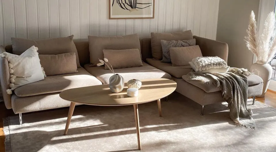 Bella Metal Leg Coffee Corner Sofa Set