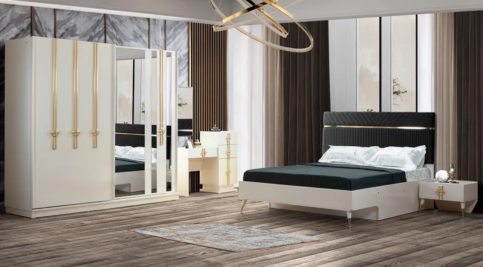 Ege Sliding Door Bedroom Set