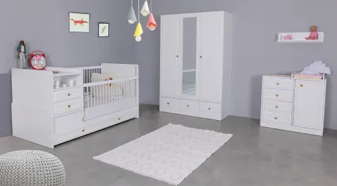 Elya 3 Doors Baby Room Set