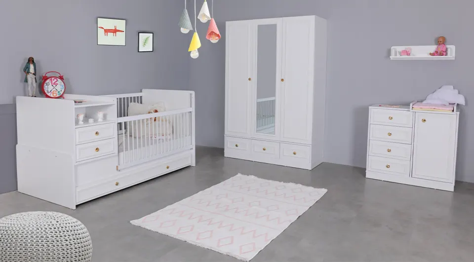 Elya 3 Doors Baby Room Set