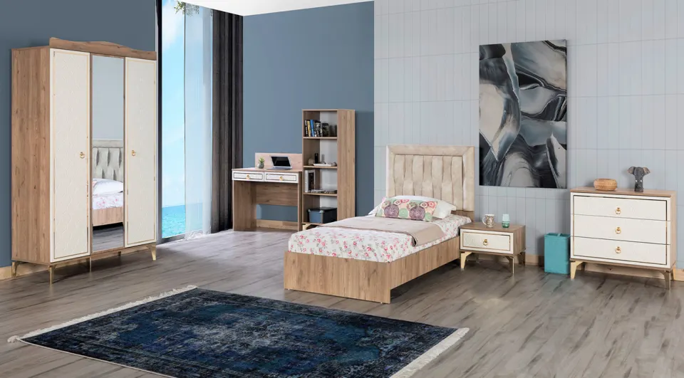 İnci 3 Doors Young Room Set