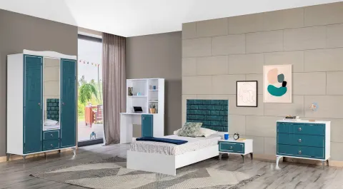 Turkuaz 3 Doors Young Room Set