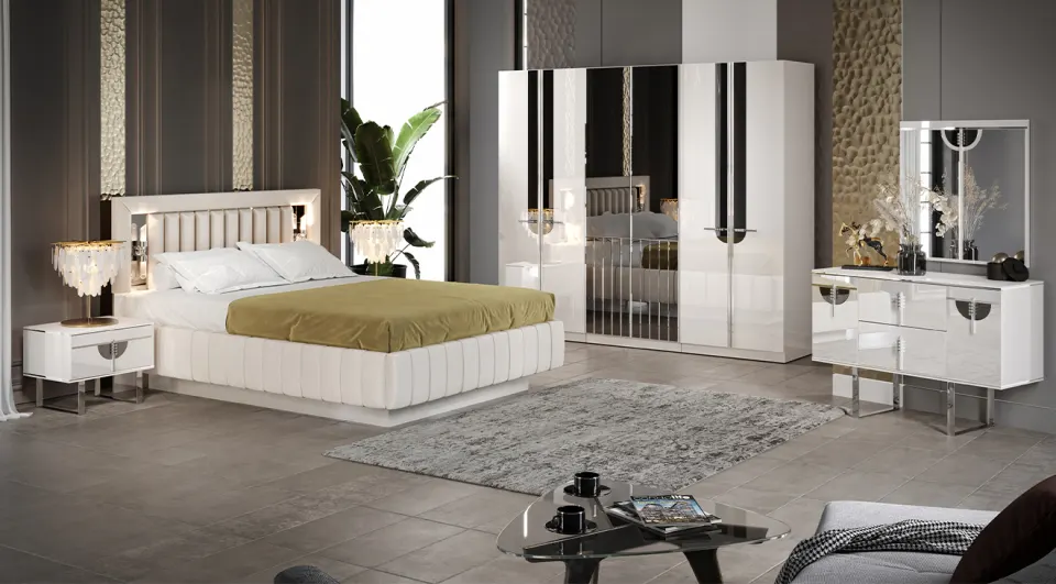  Kilyos Moonston Bedroom Set with 6 Doors