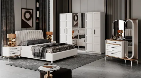 Sirkeci Moonstone 6 Door Bedroom Set