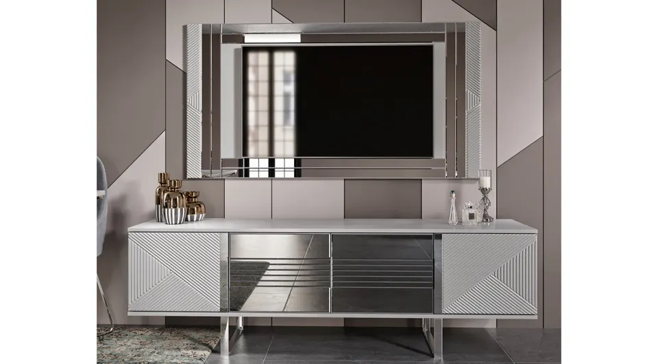 Sisli Fog Gray Tv Unit