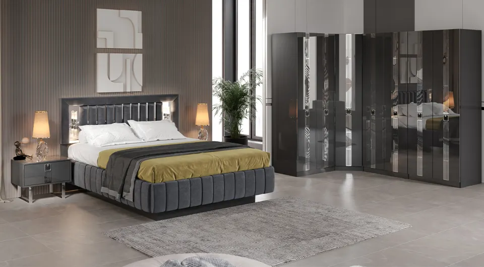 Tuzla Corner Wardrobe Bedroom Set