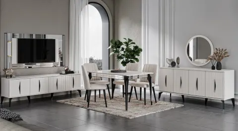 Umraniye Cream Dining Room Set