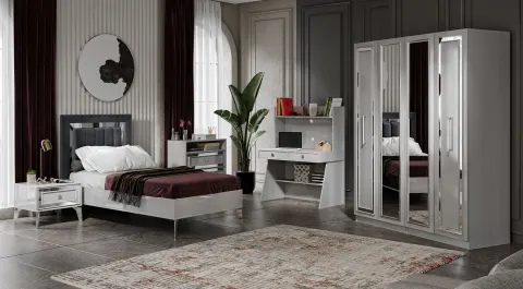 Uskudar Moonstone  4 Doors Young Room Set